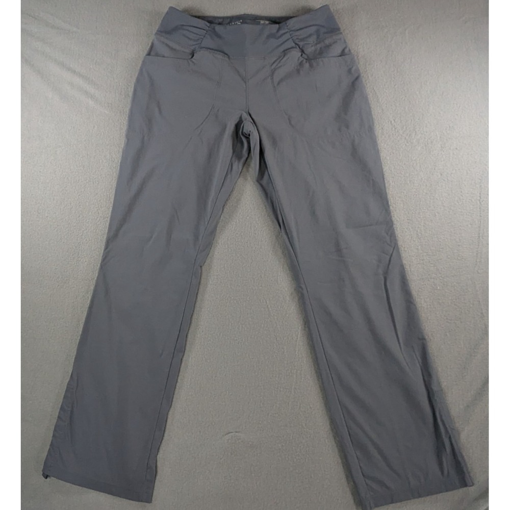 Mountain Hardwear Mirada Cargo Pants Women Medium Grey Roll Up Hiking Capri